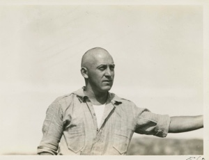 Image: Frank Henderson with shaved head